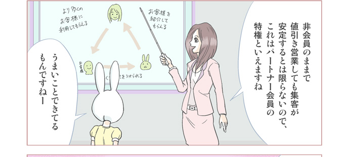 女性のためのレンタルオフィスパートナー会員の特権